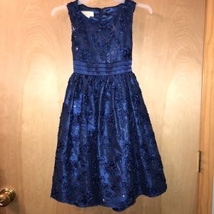 American Princess Blue Lace Dress Size 10